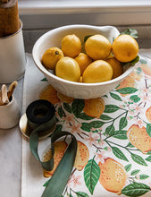 Load image into Gallery viewer, Lemons 100% Linen Tea Towel