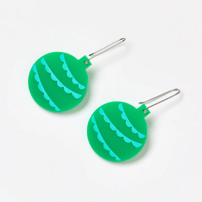 Bauble Earrings Green