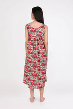 Load image into Gallery viewer, Arabella Red &amp; Pink Floral Lace V-Neck Nightie