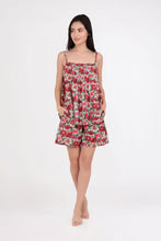 Load image into Gallery viewer, Red &amp; Pink Floral PJ Set