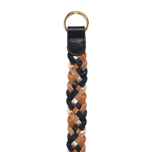 Navy Multi Plaited Belt